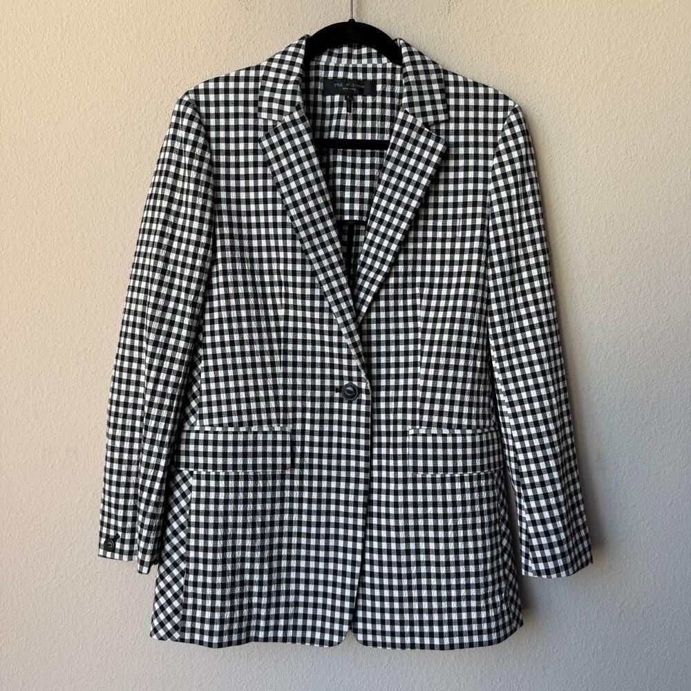 NEW Rag & Bone Ames Gingham Blazer - Picture 2 of 8